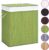 The Living Store Bamboe Wasmand – Rechthoekig – Groen – 43.5 x 33.5 x 65.5 cm – 83 L