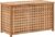 The Living Store Houten Wasmand – Massief walnotenhout – 77.5 x 37.5 x 46.5 cm – Uitneembare stoffen binnenzak