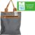 THL Design – Sterke Boodschappentas – Shopper – Leren Handvatten – Grijs