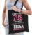 Trotse zus / broer cadeau tas zwart voor dames – kado tas / tasje / shopper – Zus cadeau