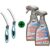 Voegenborstel badkamer met krachtige schimmelreiniger – kunststof haren – rubberen grip – voegenreiniger mega kit 2 voegenborstels en 2 x 500ML schimmel