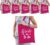 Vrijgezellenfeest dames tasjes/ goodiebag pakket – 1x Bride to Be roze + 5x Bride Squad roze – Vrijgezellen vrouw