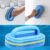 Waledano® Reinigingsborstel – Sponsborstel Met Handvat – Schoonmaken Spons – Scrubber Voor badkamer – Afwasborstel – Blauw