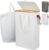 Wasmand – 52L – Mand – 5 Rubberen Voetjes – Smal – Met Deksel – Waterdicht – Opvouwbaar