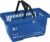 Winkelmandje 20 liter – blauw – 2 handgrepen – 10 stuks