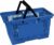 Winkelmandje 28 liter – blauw – 2 handgrepen – 10 stuks