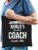 Worlds greatest COACH cadeau tasje zwart voor heren – verjaardag / kado tas / katoenen shopper voor mental / sport / coaches