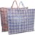 XXL Shopper – Big Shopper Extra Groot – Grote Boodschappentas – Reistas XXL – Opbergtas – Set van 2 – Rood en Blauw