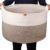 XXXL opbergmand grote wasmand D55XH35cm wasmand opbergmand voor kussens mand gevlochten manden met handvatten voor kinderkamer jute mand